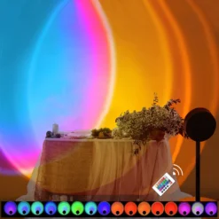 9" LED Color Changing Sunset Projector Lamp, Sunset Spotlight & Remote -Home Decor Promotional Store LED SPT19 MULTI 02.progressive 4a0ec1f7 62ba 4629 af75 5b61e54ff9ed