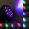 220V Auto Play Party Spotlight W/Remote, 36 LED DJ Stage Uplight, RGB Multi-Color Sound Activated Strobe Par Light