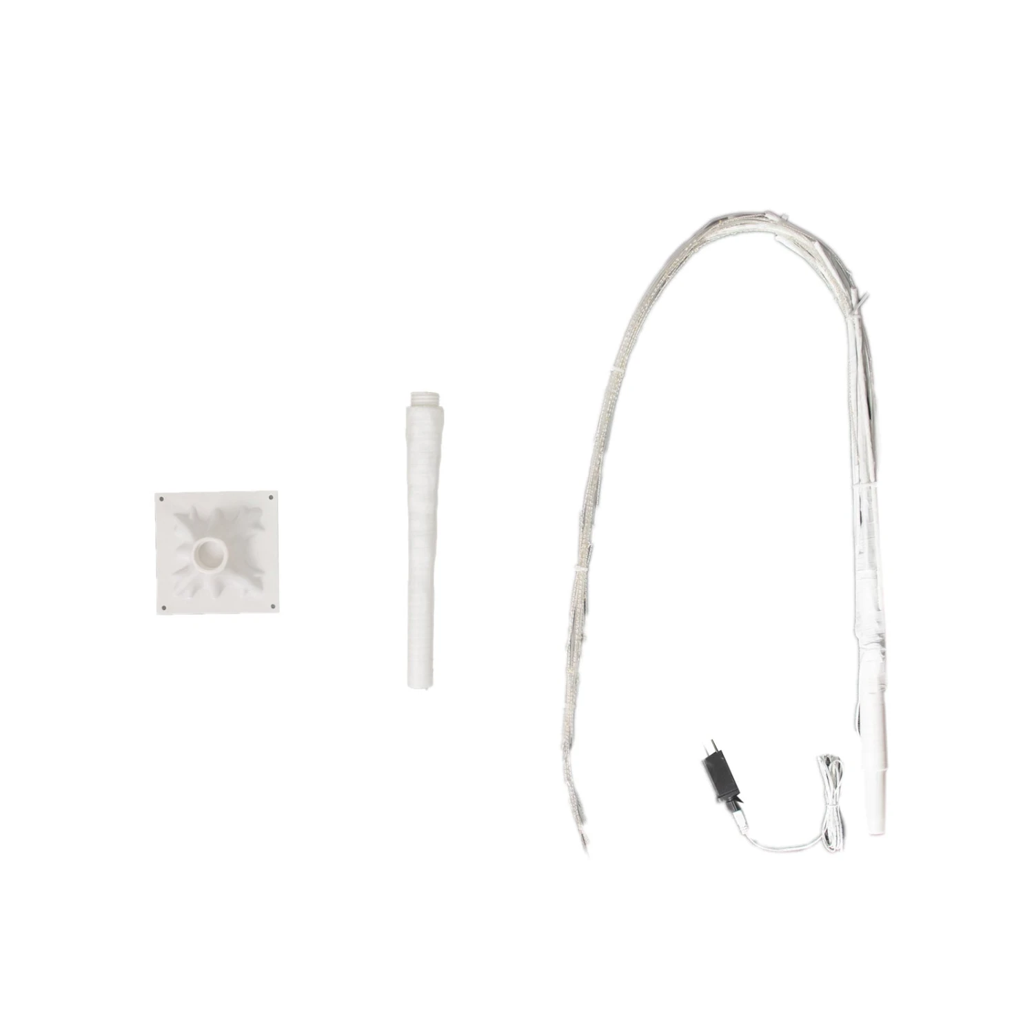 4ft Warm White 180 LED Fairy Lighted Artificial Weeping Willow Tree With Plug-in Adapter, White Tabletop Tree Centerpiece 5 4ft Warm White 180 LED Fairy Lighted Artificial Weeping Willow Tree With Plug-in Adapter, White Tabletop Tree Centerpiece - Image 5