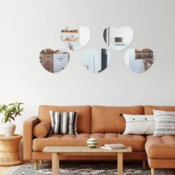 Heart Glass Mirror Table Centerpiece, Hanging Wall Decor -Home Decor Promotional Store MIRR 10 HRT D16