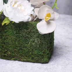 23" Green Rectangle Preserved Moss Metal Planter Box With Inner Lining, Flower Basket -Home Decor Promotional Store MOSS PLNT 021 GRN D04.progressive ecd459b4 01df 4e3d bc32 1f21e5ebbbe7