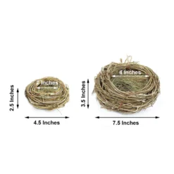Set Of 2 | Natural Preserved Twig Bird Nest Planter Boxes, Flower Baskets - 4.5", 7.5" 21 Set Of 2 | Natural Preserved Twig Bird Nest Planter Boxes, Flower Baskets - 4.5", 7.5" -Home Decor Promotional Store MOSS PLNT 026 NAT 98.progressive 2ce5bd44 1993 456f 97f6 d987bb4f68b3