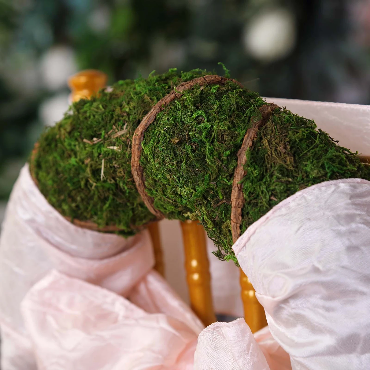 2 Pack Green Natural Preserved Moss Wreaths With Twine Twig Wrap 14" 9 2 Pack Green Natural Preserved Moss Wreaths With Twine Twig Wrap 14" - Image 9