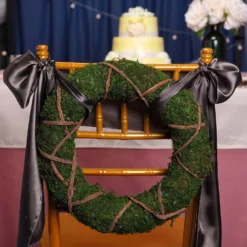 2 Pack Green Natural Preserved Moss Wreaths With Twine Twig Wrap 14" 19 2 Pack Green Natural Preserved Moss Wreaths With Twine Twig Wrap 14" -Home Decor Promotional Store MOSS WRTH 14 GRN D09