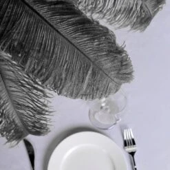 12 Pack Natural Plume Ostrich Feathers Centerpiece Filler 24"-26" -Home Decor Promotional Store OST65 BLK D03