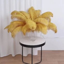 12 Pack Natural Plume Ostrich Feathers Centerpiece Filler 24"-26" -Home Decor Promotional Store OST65 GOLD 01.progressive f2abd475 00ba 4e57 94ca 7600765a38e9