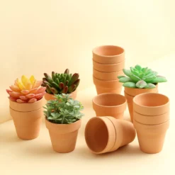 24 Pack | 2.5" Small Mini Ceramic Terracotta Cactus Pot Clay Succulent Planter