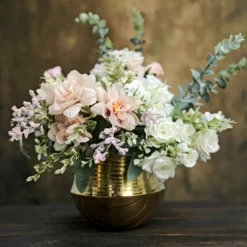 2 Pack Gold Textured Round Ceramic Flower Plant Pots, Cylindrical Bell Shaped Metallic Gold Brushed Planter Pot 6" 19 2 Pack Gold Textured Round Ceramic Flower Plant Pots, Cylindrical Bell Shaped Metallic Gold Brushed Planter Pot 6" -Home Decor Promotional Store PLNT CERM 003 M GOLD D06