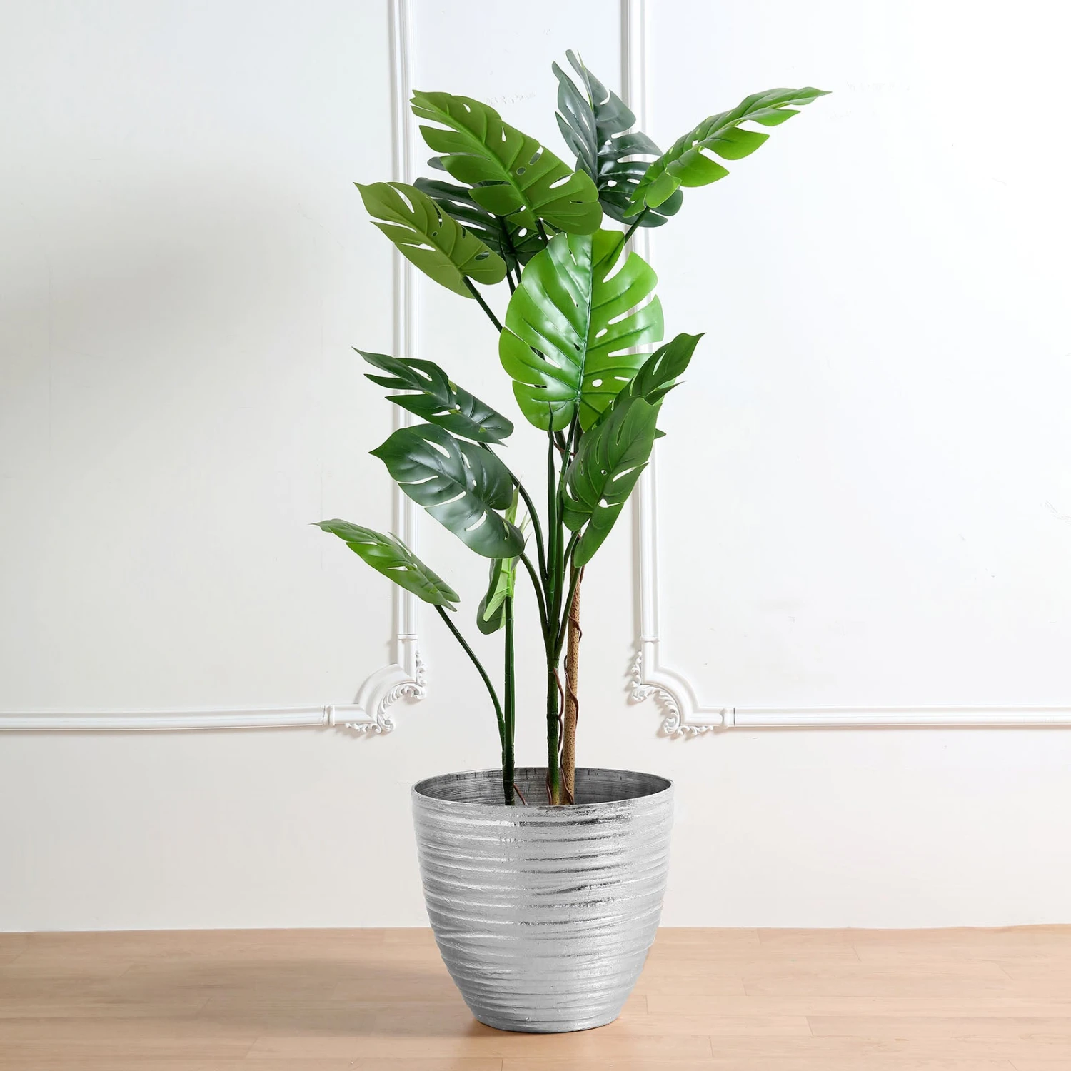 12" Metallic Textured Finish Large Indoor Flower Plant Pot, Decorative Indoor/Outdoor Planter 19 12" Metallic Textured Finish Large Indoor Flower Plant Pot, Decorative Indoor/Outdoor Planter - Image 19