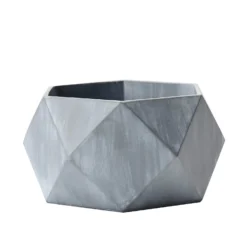 7" Gray Finished Concrete Geometric Planter, Mini Cement Succulent Flower Pot -Home Decor Promotional Store PLNT RSN 001 4 CEM 99.progressive 2acd67fc e2a4 4a14 9d4e 05831aba08d5
