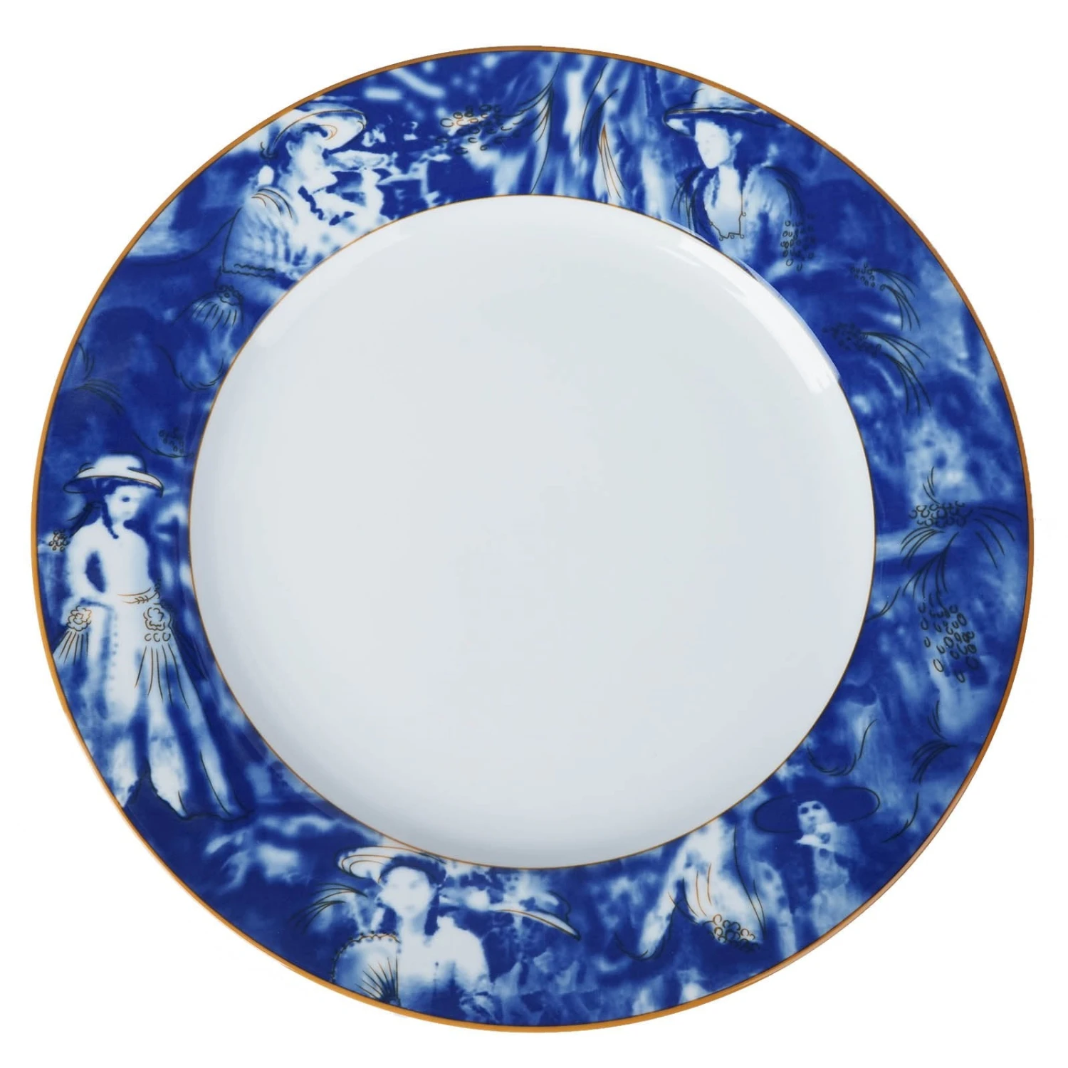 12 Pack Break Resistant Porcelain Dinner Plates, Microwave Safe Plates With Vintage Art Nouveau Rim 11" 12 12 Pack Break Resistant Porcelain Dinner Plates, Microwave Safe Plates With Vintage Art Nouveau Rim 11" - Image 12
