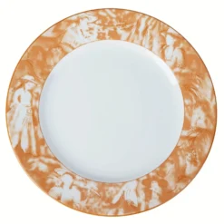 12 Pack Break Resistant Porcelain Dinner Plates, Microwave Safe Plates With Vintage Art Nouveau Rim 11" 35 12 Pack Break Resistant Porcelain Dinner Plates, Microwave Safe Plates With Vintage Art Nouveau Rim 11" -Home Decor Promotional Store PLTE VRTX001 OG 99