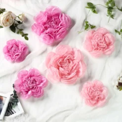 6 Pack Giant Paper Flowers Peony Assorted Sizes - 12" | 16" | 20" -Home Decor Promotional Store POM FLO03 1220 046 01.progressive 971e29fc b59c 4fa9 9f67 1d5fb01104c2