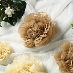 6 Pack Giant Paper Flowers Peony Assorted Sizes - 12" | 16" | 20" -Home Decor Promotional Store POM FLO03 1220 063 D01