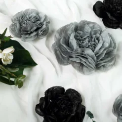 6 Pack Giant Paper Flowers Peony Assorted Sizes - 12" | 16" | 20" -Home Decor Promotional Store POM FLO03 1220 CHRC D03
