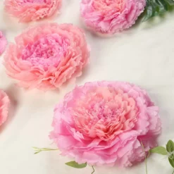 6 Multi Size Pack | Carnation 3D Wall Flowers Giant Tissue Paper Flowers - 12",16",20" -Home Decor Promotional Store POM FLO04 1220 046 D08