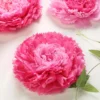 6 Multi Size Pack | Carnation 3D Wall Flowers Giant Tissue Paper Flowers - 12",16",20"