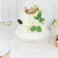 Round Clear Acrylic Pedestal Riser, Transparent Fillable Display Box With Hollow Bottom -Home Decor Promotional Store PROP BOX 001R 14 CLR D07