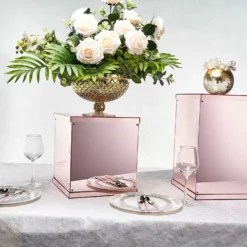 12" Acrylic Pedestal Risers - Acrylic Display Boxes With Interchangeable Lid And Base -Home Decor Promotional Store PROP BOX 001 12 054 D01