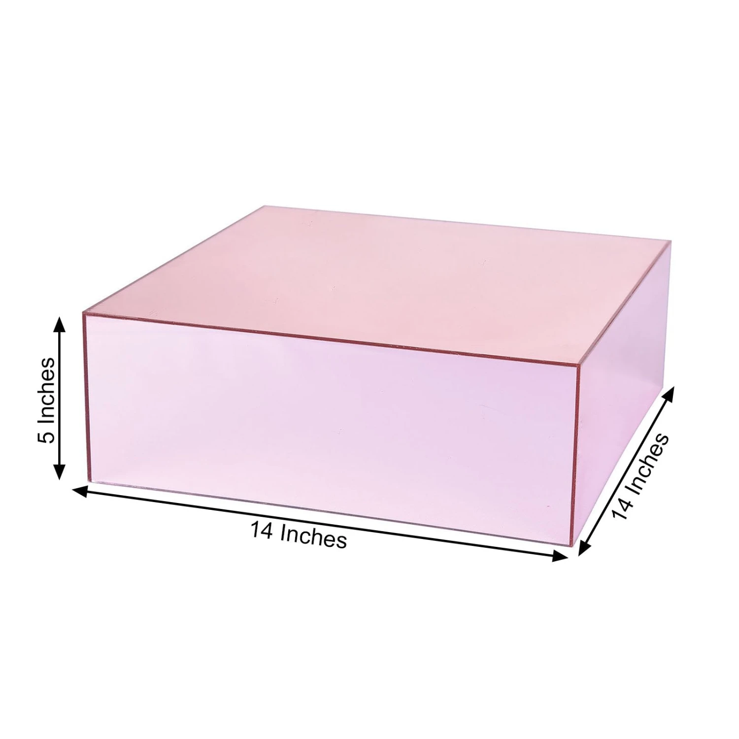 Acrylic Cake Box Stand, Plastic Display Box Pedestal Riser With Hollow Bottom 14"x14" 7 Acrylic Cake Box Stand, Plastic Display Box Pedestal Riser With Hollow Bottom 14"x14" - Image 7