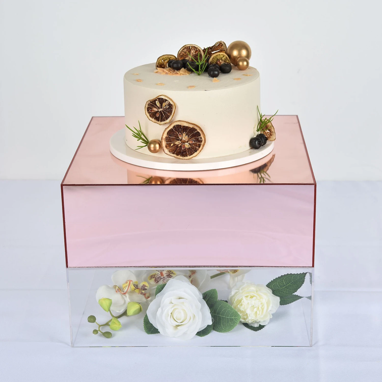 Acrylic Cake Box Stand, Plastic Display Box Pedestal Riser With Hollow Bottom 14"x14" 19 Acrylic Cake Box Stand, Plastic Display Box Pedestal Riser With Hollow Bottom 14"x14" - Image 19