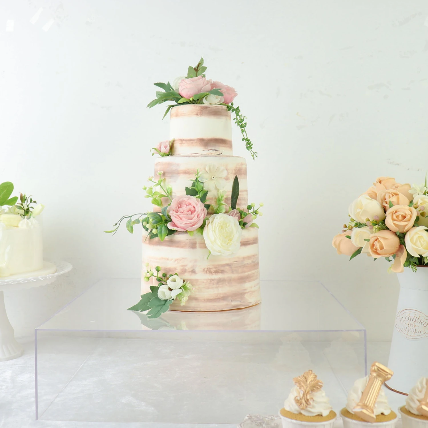 Acrylic Cake Box Stand, Display Box Pedestal Riser With Hollow Bottom 18"x18" 12 Acrylic Cake Box Stand, Display Box Pedestal Riser With Hollow Bottom 18"x18" - Image 12