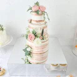 Acrylic Cake Box Stand, Display Box Pedestal Riser With Hollow Bottom 18"x18" 33 Acrylic Cake Box Stand, Display Box Pedestal Riser With Hollow Bottom 18"x18" -Home Decor Promotional Store PROP BOX 001 1818 SILV D08