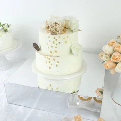 Acrylic Cake Box Stand, Display Box Pedestal Riser With Hollow Bottom 18"x18" 31 Acrylic Cake Box Stand, Display Box Pedestal Riser With Hollow Bottom 18"x18" -Home Decor Promotional Store PROP BOX 001 1818 SILV D09