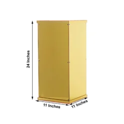 24" Acrylic Pedestal Risers - Acrylic Display Boxes With Interchangeable Lid And Base 21 24" Acrylic Pedestal Risers - Acrylic Display Boxes With Interchangeable Lid And Base -Home Decor Promotional Store PROP BOX 001 24 GOLD 98