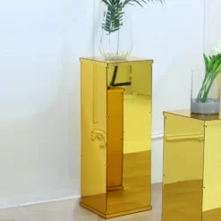 Acrylic Pedestal Risers, Display Box With Interchangeable Lid And Base 32" 31 Acrylic Pedestal Risers, Display Box With Interchangeable Lid And Base 32" -Home Decor Promotional Store PROP BOX 001 30 GOLD D02.progressive 23581373 25eb 4967 8faa 0e491e507265