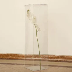 Floor Standing Acrylic Pedestal Riser, Display Box With Interchangeable Lid And Base 40" -Home Decor Promotional Store PROP BOX 001 40 CLR D29.progressive a1dc21ab 7b1c 4a19 a102 a8d3eef0ca2c
