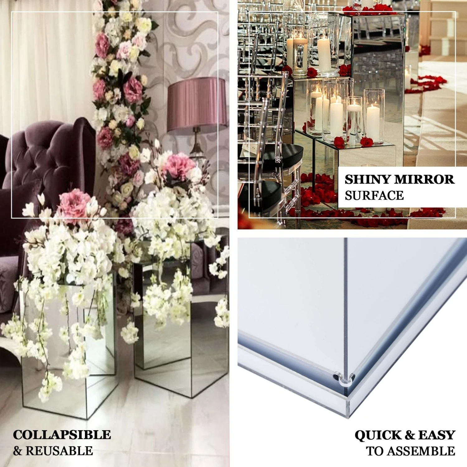 Acrylic Pedestal Risers, Display Box With Interchangeable Lid And Base 32" 2 Acrylic Pedestal Risers, Display Box With Interchangeable Lid And Base 32" - Image 2