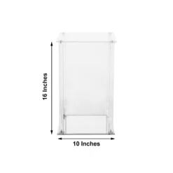 Clear Acrylic Floor Vase Flower Stands With Mirror Base, Pedestal Columns -Home Decor Promotional Store PROP BOX 003 16 CLR 98