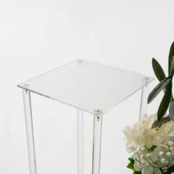 Clear Acrylic Floor Vase Flower Stand With Mirror Base, Pedestal Columns -Home Decor Promotional Store PROP BOX 003 48 CLR D02.progressive 9bf79e9f d120 4579 8ad0 6be78f5cd465