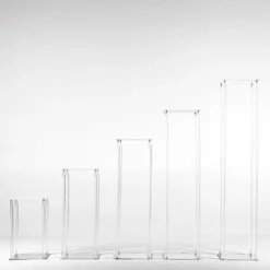 Clear Acrylic Floor Vase Flower Stands With Mirror Base, Pedestal Columns -Home Decor Promotional Store PROP BOX 003 48 CLR D23