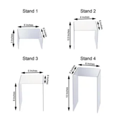 Set Of 4 | Clear Acrylic Shelf Riser Set, Plastic Display Stands - Assorted Size -Home Decor Promotional Store PROP BOX 004 SET CLR 98 grande.progressive f47a92e6 bd98 4bb4 ad99 dd3597db74bb
