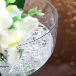 4 Pack Clear Plastic Champagne Glass Flower Vases With Fillable Stems, Table Centerpieces 18" Long Stem -Home Decor Promotional Store PROP CUPK 001 D04.progressive a09b0157 5d22 4c36 abcf b9f352f1374f