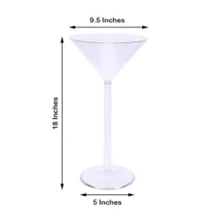 4 Pack Clear Plastic Martini Glass Flower Vases, Table Centerpieces 18" Long Stem -Home Decor Promotional Store PROP CUPK 005 98.progressive 971f51bc 4e81 4971 80e8 f9312a7d2ddb