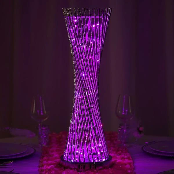 2FT Color Changing LED Spiral Metal Tower Columns 5 2FT Color Changing LED Spiral Metal Tower Columns - Image 5