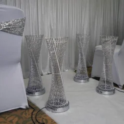 2FT Color Changing LED Spiral Metal Tower Columns 9 2FT Color Changing LED Spiral Metal Tower Columns -Home Decor Promotional Store PROP EIF001 SILV 01.progressive 265faaa6 21ad 4bfe b51a e071001d0361