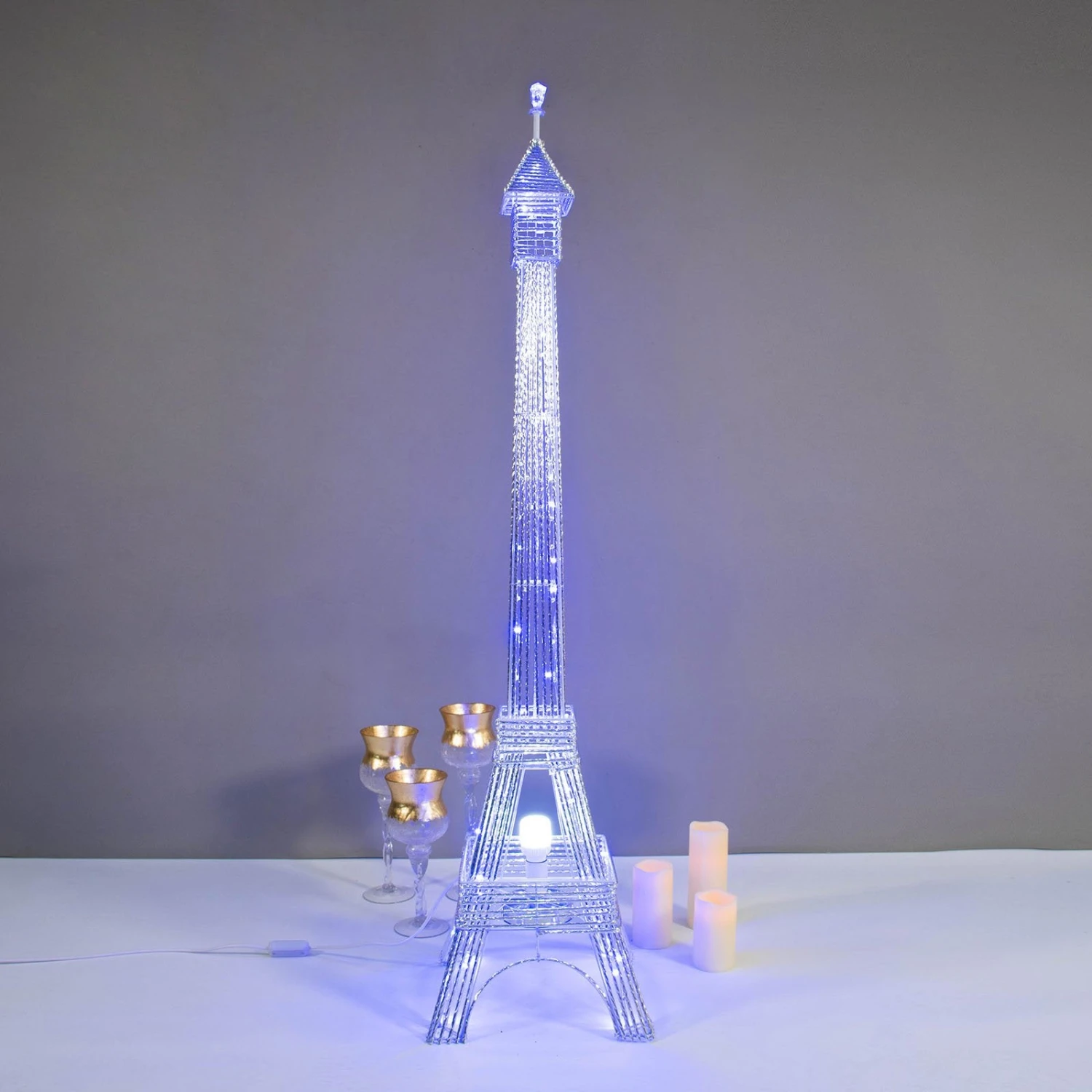 Color Changing LED Metal Eiffel Tower Columns 9 Color Changing LED Metal Eiffel Tower Columns - Image 9