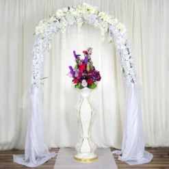 40" Shimmering Gold Glittered Marble Design Flower Pot Vase With Pearls And Mirror Mosaic Embellishment -Home Decor Promotional Store PROP MAB002 GOLD D01 893bce7a 7d0d 4744 b7f2 43a7f92186d7