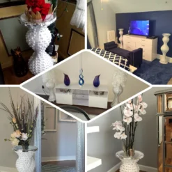 40" Magical Mermaid Style Mirror Mosaic And Pearl Studded Floor Vase -Home Decor Promotional Store PROP PRL004 EBC2.progressive f28b93b5 ce15 4f8c 9a83 248d409b450a