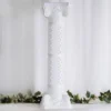 4 Pack | 42" White Height Adjustable Artistic Venetian Roman Wedding Inspired Pedestal Column Plant Stand - PVC