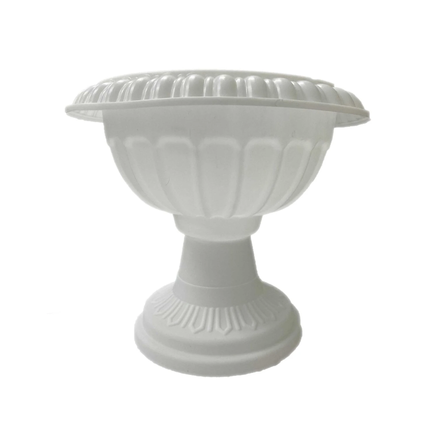 4 Pack | 11" Off White Crafted All Weather Roman Inspired Pedestal Column Flower Plant Stand Pot - PVC 5 4 Pack | 11" Off White Crafted All Weather Roman Inspired Pedestal Column Flower Plant Stand Pot - PVC - Image 5