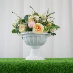 4 Pack | 11" Off White Crafted All Weather Roman Inspired Pedestal Column Flower Plant Stand Pot - PVC 12 4 Pack | 11" Off White Crafted All Weather Roman Inspired Pedestal Column Flower Plant Stand Pot - PVC -Home Decor Promotional Store PROP ROMA 06 D01