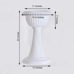 4 Pack | White Italian Inspired Pedestal Stand | Flower Plant Pillar - 22" Tall PVC -Home Decor Promotional Store PROP ROMA 08 98.progressive 85850e5c b3f0 4eff b91a 6010d7ca0818