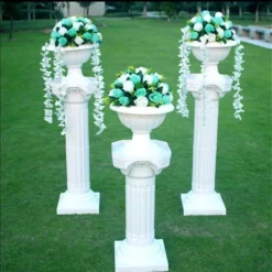 4 Pack | White Italian Inspired Pedestal Stand | Flower Plant Pillar - 22" Tall PVC -Home Decor Promotional Store PROP ROMA 08 D23 grande.progressive 78f777a4 8cf4 4eb5 9e25 4679cfe37f5a
