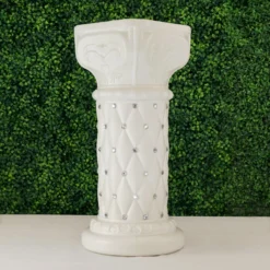 2 Pack | White Crystal Beaded Pedestal Stand | French Inspired Pillar With 10mm Crystal Studs - 25" Tall PVC 18 2 Pack | White Crystal Beaded Pedestal Stand | French Inspired Pillar With 10mm Crystal Studs - 25" Tall PVC -Home Decor Promotional Store PROP ROMA 11 02.progressive 2f63c32e 9e0e 447e b96e 22d0948d52a7