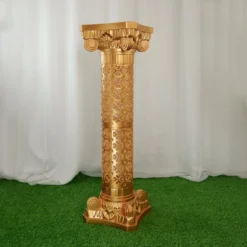 4 Pack | Gold Crafted Venetian Inspired Pedestal Stand | Plant Pillar - 40" Tall PVC -Home Decor Promotional Store PROP ROMA 25 02.progressive 04f5ecf8 65b3 4a54 b50b 010f43bc934e